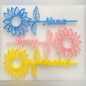 Sunflower Personalized Name